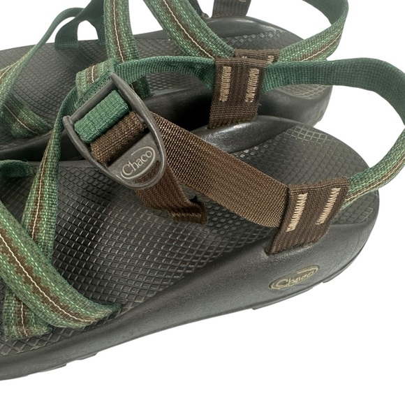 CHACO'S Men's Z Size 11 Green & Brown Strap Hiking Outdoors Waterproof Sandal - Picture 4 of 8